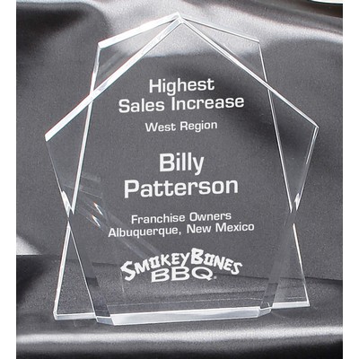 Harmony Double Pentagon Clear Acrylic Award