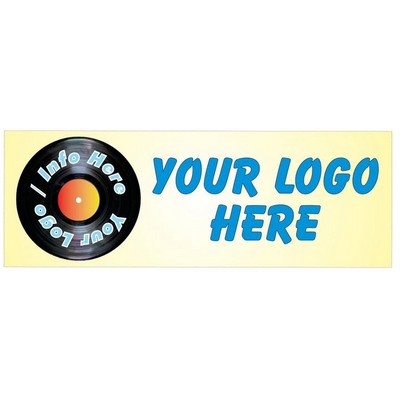 33 RPM LP/Album Panoramic Metal Photo Magnet w/ Full Back Magnet (1.625"x 4.625")