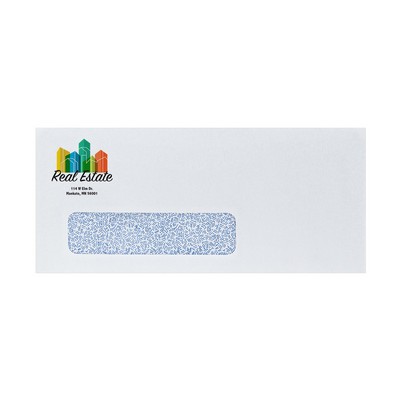 Spot Color #10 Peal and Seal Business Envelope w/Security Tint Poly Window