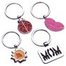 Stock Key Chain w/Round Starburst Fob