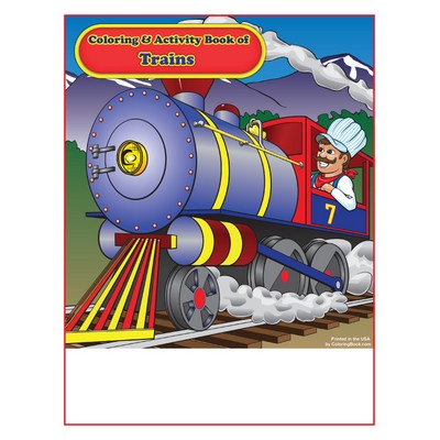 Trains Imprintable Coloring and Activity Book