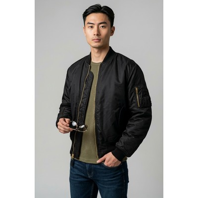 Bravo MA-1 Flight Jacket (Black)