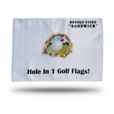Golf Course Flag, Double sided, Tube Sleeve