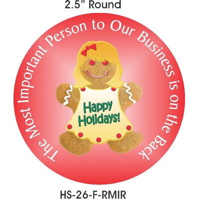 Gingerbread Girl Hand Mirror (2½" Diameter)