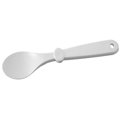 10" White Frozen Dessert/Gelato Spoon