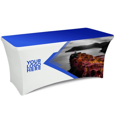 6' Stretch Table Cover w/Full Color Dye Sublimation