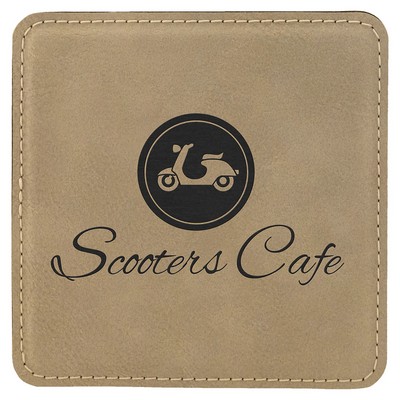 Leatherette Coaster