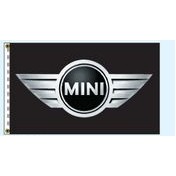 Authorized Dealer Free Flying Drape Flags (MINI®- Black) (2.5' x 3.5')