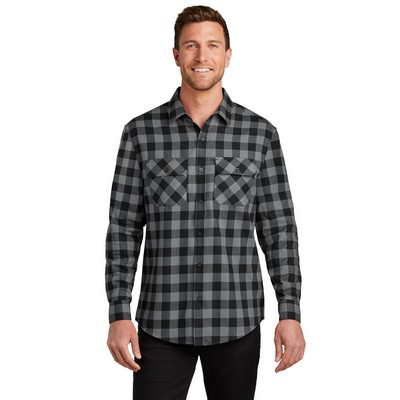 Port Authority® Plaid Flannel Shirt.