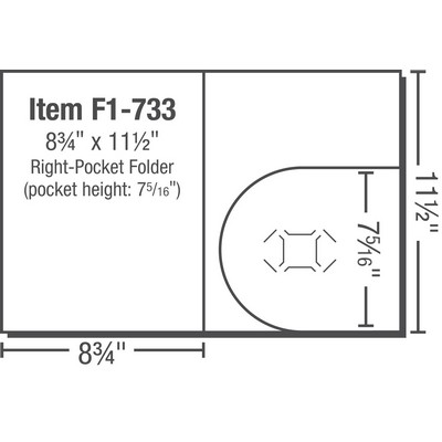 Right Pocket Folder (8 ¾" x 11 ½")