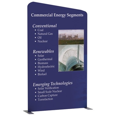 WaveLine® Angled Media Panel - Double Sided Graphics Only (57"x96")