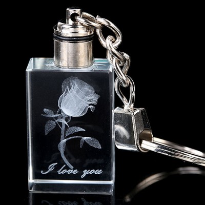 LED Crystal Keychain