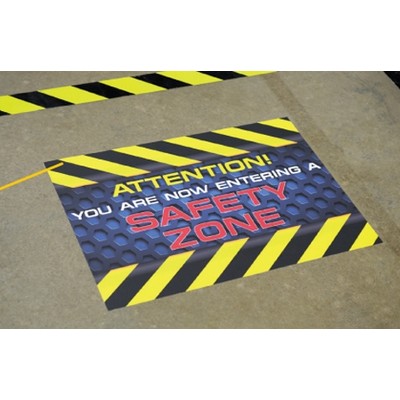 Full Color Repositionable Horizontal Floor Decal (8½"x11")