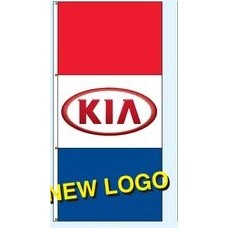 Double Faced Free Flying Drape Flags (New Logo) (KIA®)