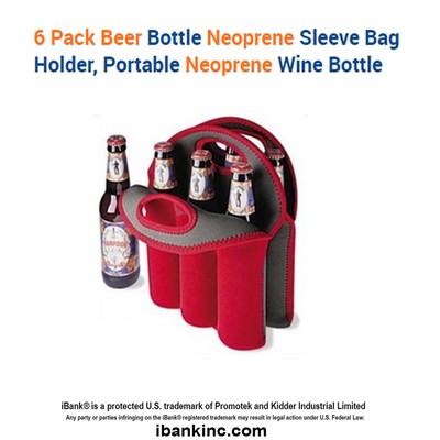 iBank ® 6-Bottle Neoprene Wine Tote
