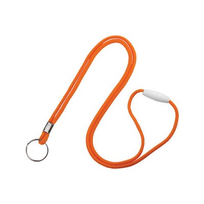 1/8" Breakaway Blank Lanyard w/Split Ring (Orange)