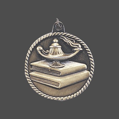 Bronze Lamp of Knowledge Medal (2")