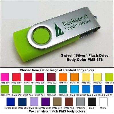 Swivel Flash Drive - 16 GB Memory - Body PMS 376