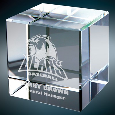 Crystal Cube Award (2" x 2")