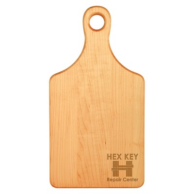 13½" x 7" Maple Paddle Shaped Cutting Board