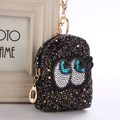 Big Eyes Pattern Lady Sequins Wallet