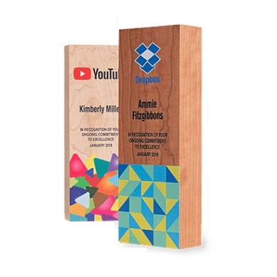 Cherry Wood Cuboid™ Print Award