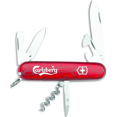 Swiss Army® Translucent Ruby Red Spartan Knife