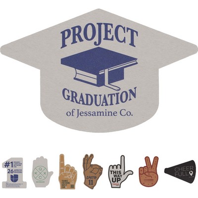 55 pt Stock Shape Pulpboard Coasters - Shape Category: Rally