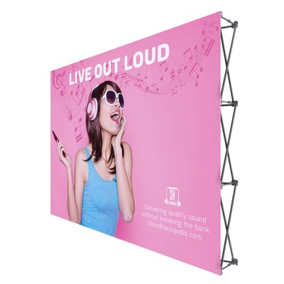 ONE CHOICE 10' Fabric Pop Up Display Straight Graphic Package (No Endcaps)