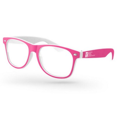 2-Tone Breast Cancer Awareness Retro Sunglasses