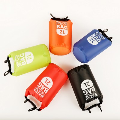 2.0 Liter Water Resistant PVC Mesh Dry Bag With One Shoulder Strap