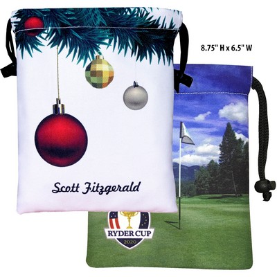 Sublimated Drawstring Valuables Pouch