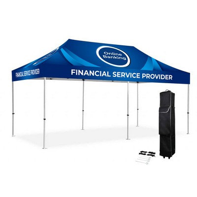 10' x 20' Premium Hex Aluminum Canopy Tent w/Dye Sublimation Canopy