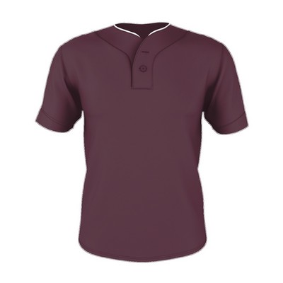 Alleson Athletic Two Button Mesh Baseball Jersey