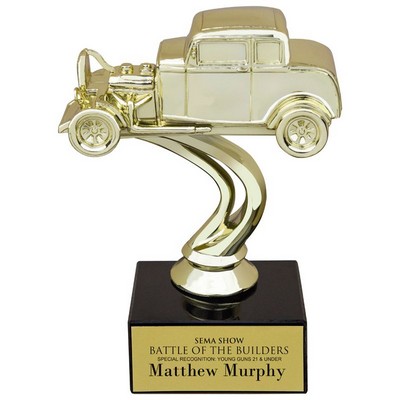 6" Hot Rod Car Trophy w/Black Base
