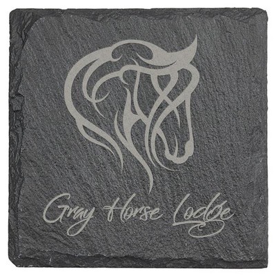 Square Slate Coaster (4" x 4")