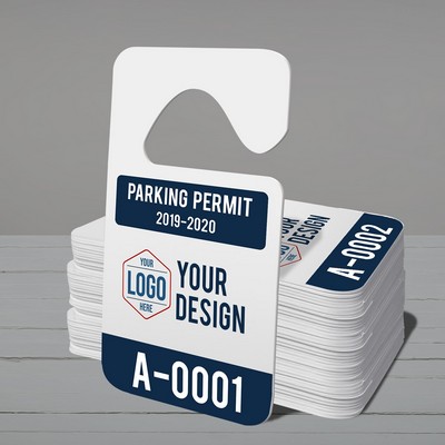Standard Hang Tag Parking Permit - 2.75" x 4.75"