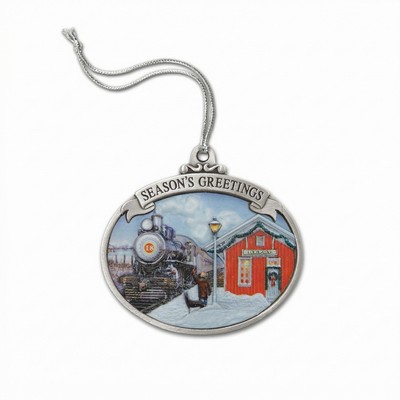 3D Gallery Print Collection Full Size Train Depot Ornament