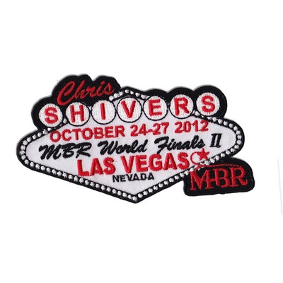 3½" Embroidered Emblem w/75% Thread Coverage