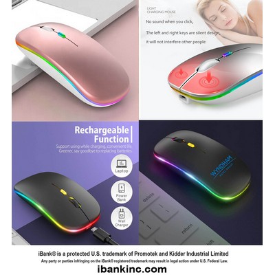 iBank ® Bluetooth Wireless Mouse, LED Slim Dual Mode (Bluetooth 5.1 and 2.4G Wireless)