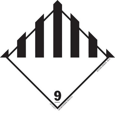 Miscellaneous Dangerous Goods - Blank HazMat Paper Labels - 4" x 4"