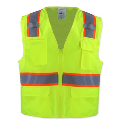 Safety Brite SB-47 HI VISIBILITY TWO-TONE SAFETY VEST