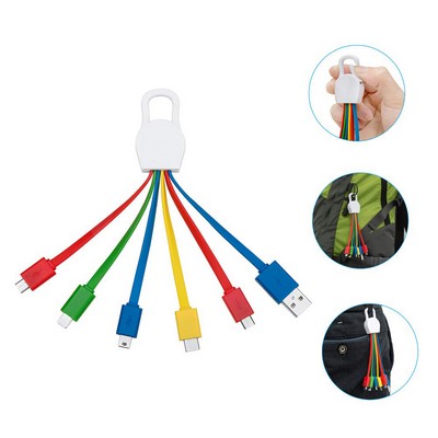 5" 1 Charing Cable with Keychain