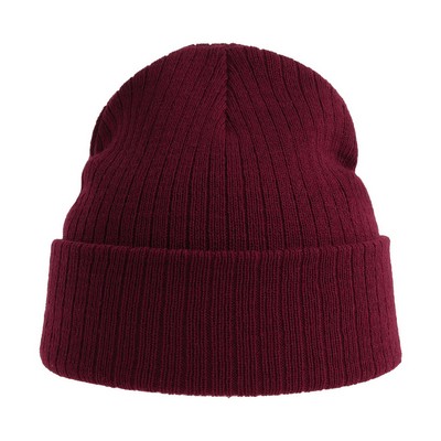 Atlantis Headwear Rio Sustainable Rib Knit Beanie (Embroidered)
