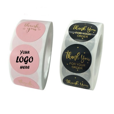 Custom Circle Paper Roll Labels