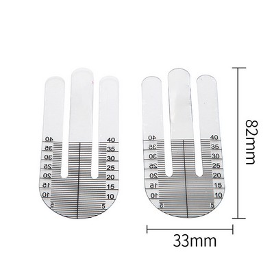 2 Piece Pupil Height Ruler Glasses Accessories