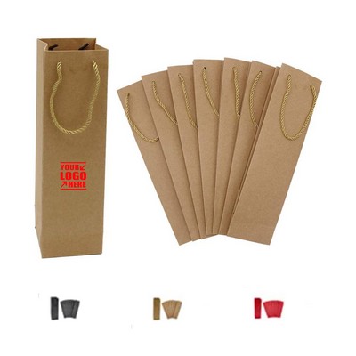 Kraft Paper Wine Shopping Bag