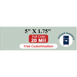 Magnet - 5x1.75 Square Corners - 20 Mil