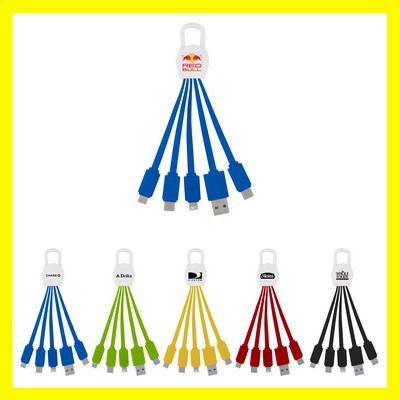 BEST SELLER - 5" 1 Carabiner Squid Charging Cable