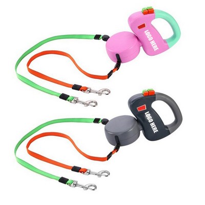 2 Dog Retractable Leash
